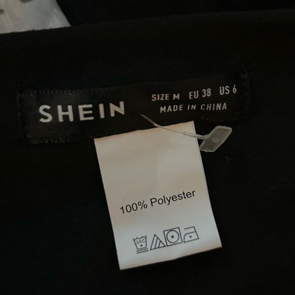 SHEIN Women’s Black Halter Wrap Top Blouse Cropped Size Small - Picture 7 of 10